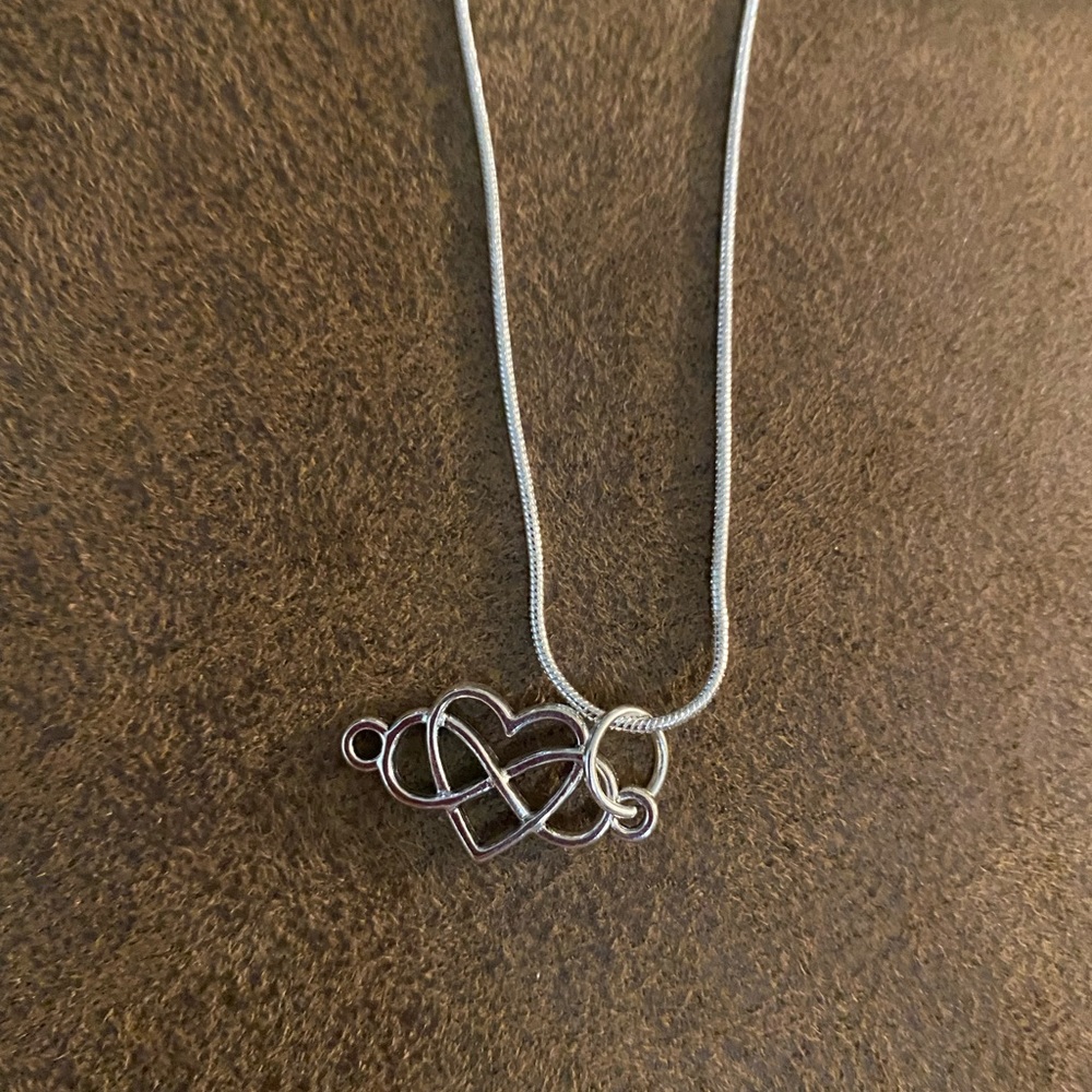 Infinity heart necklace